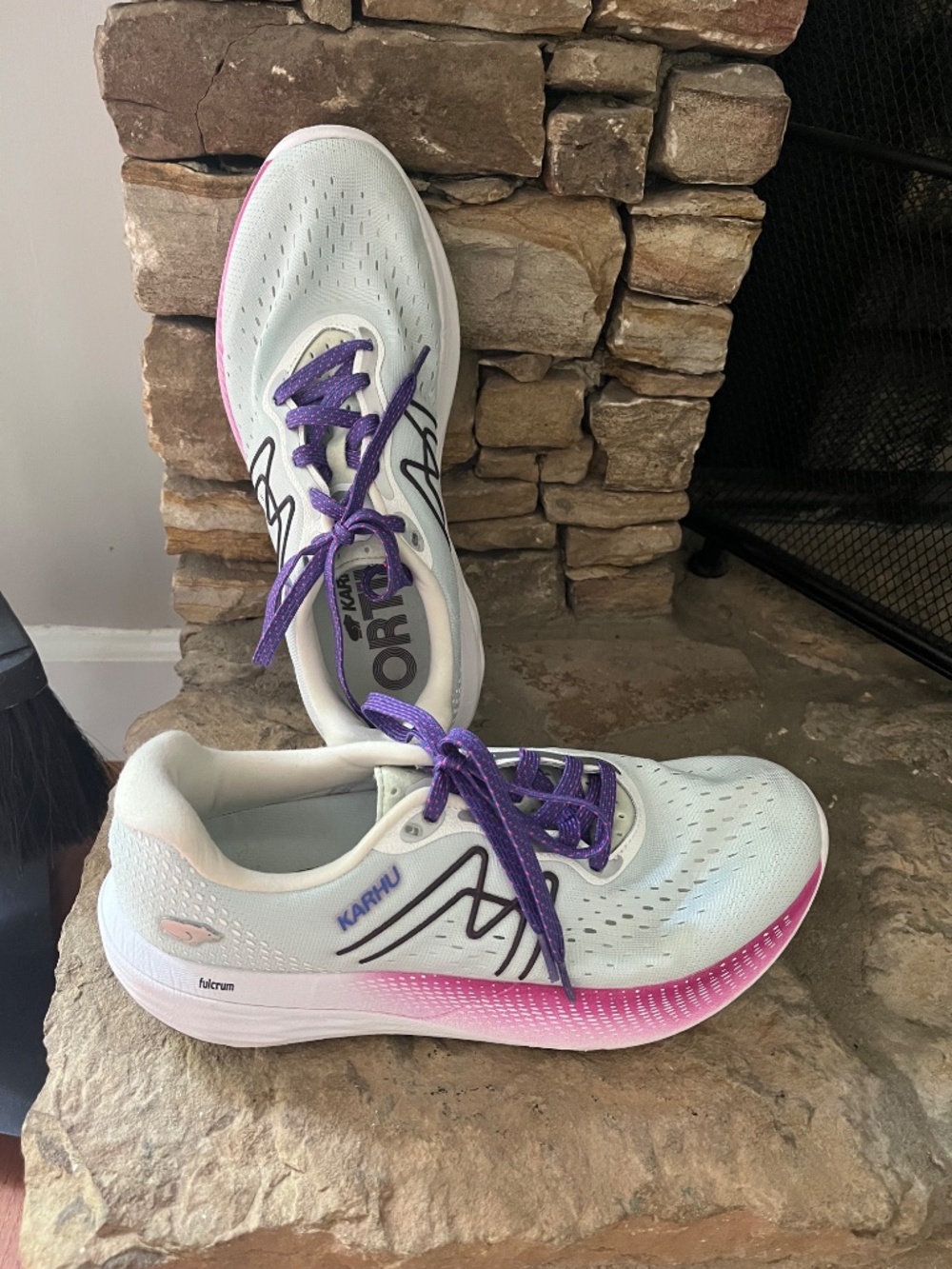 Karhu Ikoni Ortix Women's Running Shoes 'Lily Pad/ Purple Aster' Size 9.5